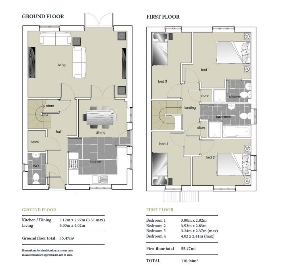 Floorplan for Orchard Close, Burton Joyce NG14