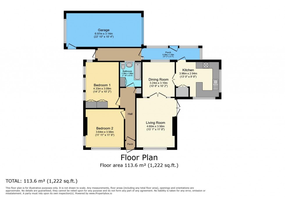 Floorplan for Brackenhill, Caythorpe, Nottingham