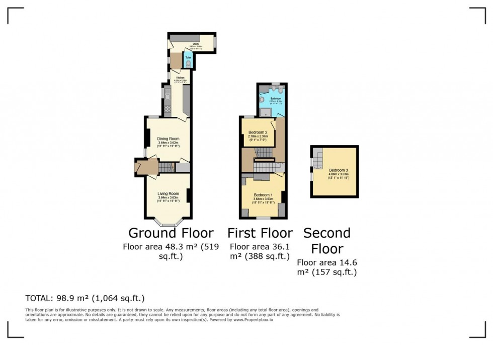 Floorplan for Gordon Road, Burton Joyce, Nottingham