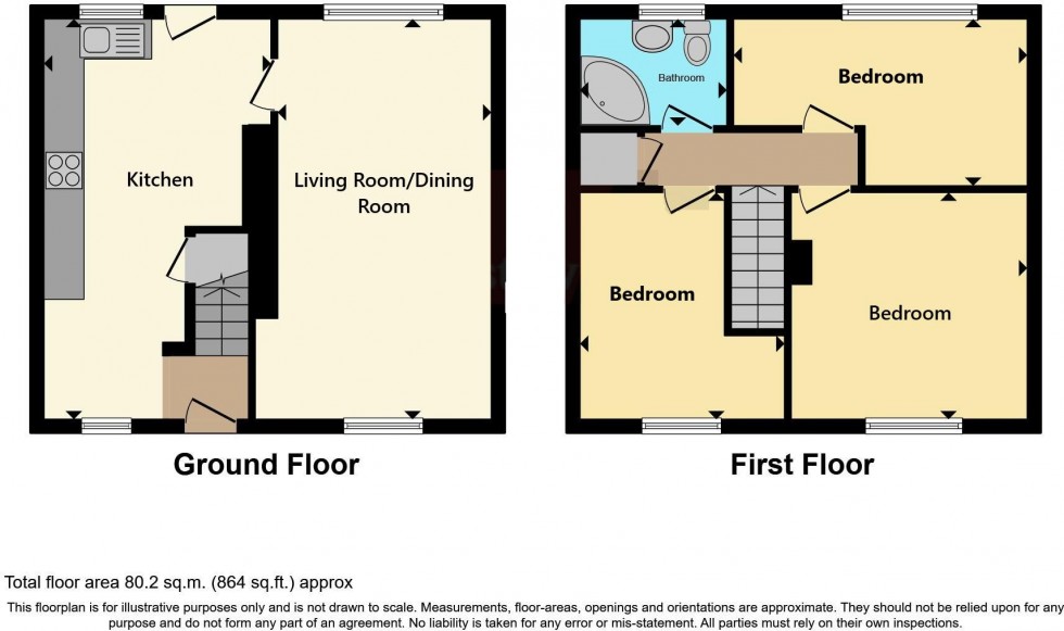 Floorplan for Philip Grove, Gedling, Nottingham