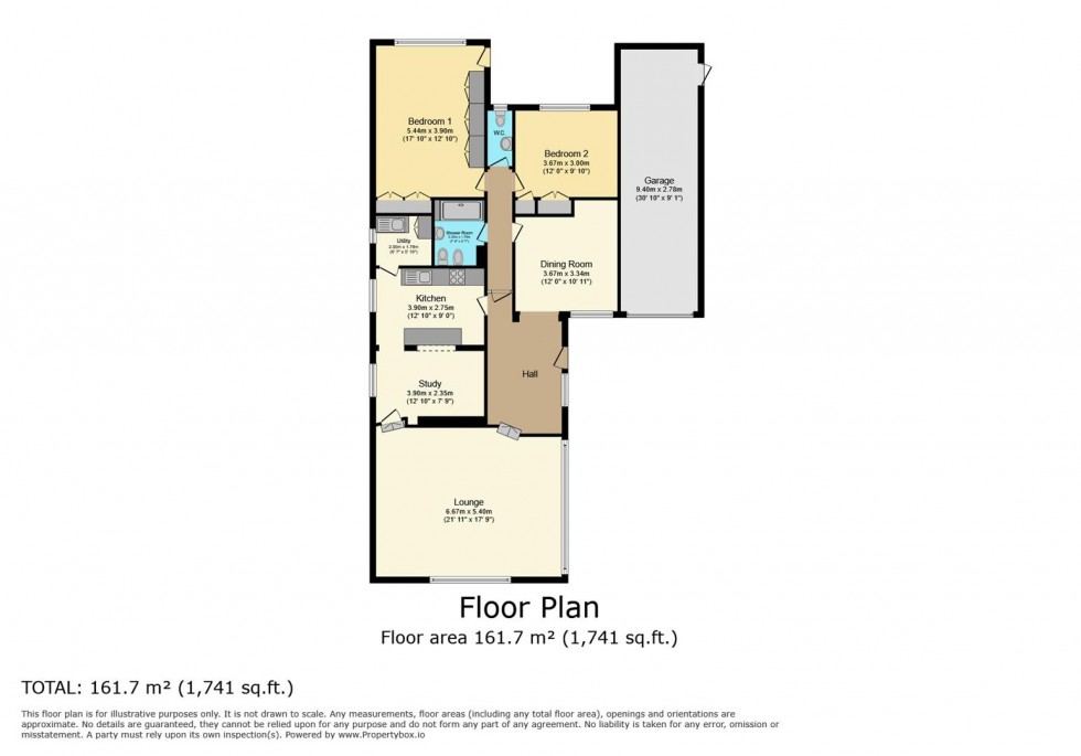Floorplan for Maris Drive, Burton Joyce, Nottingham