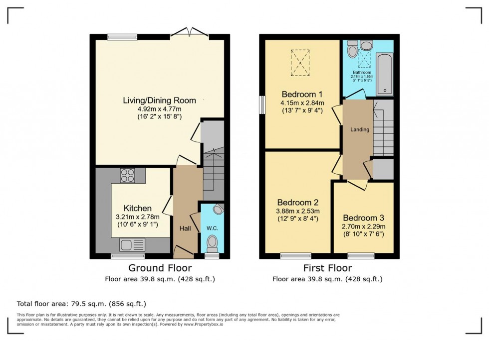 Floorplan for Emerys Road, Gedling, Nottingham
