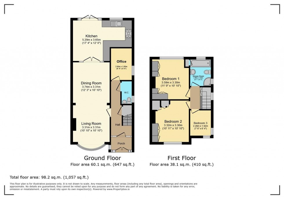 Floorplan for Lambley Lane, Burton Joyce, Nottingham