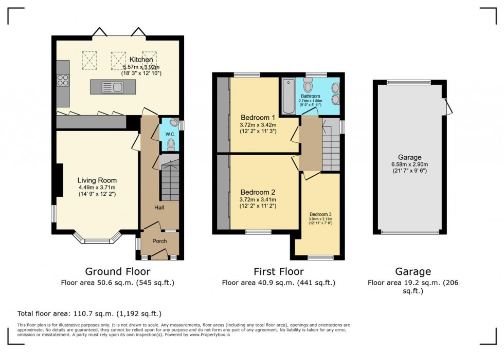 Floorplan for Doveridge Road, Carlton