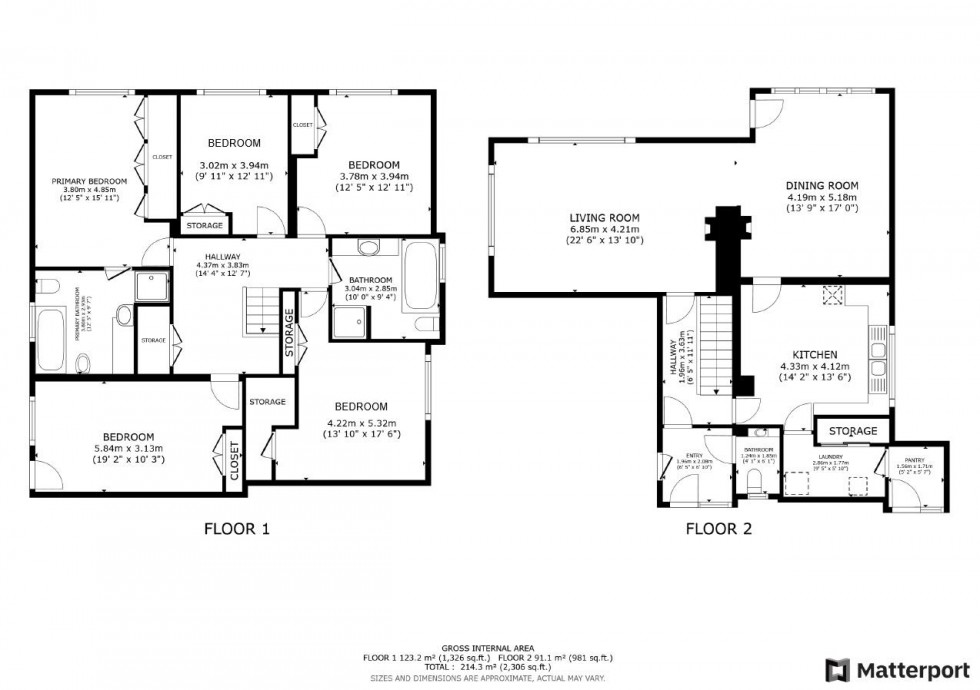 Floorplan for Foxhill Road, Burton Joyce, Nottingham