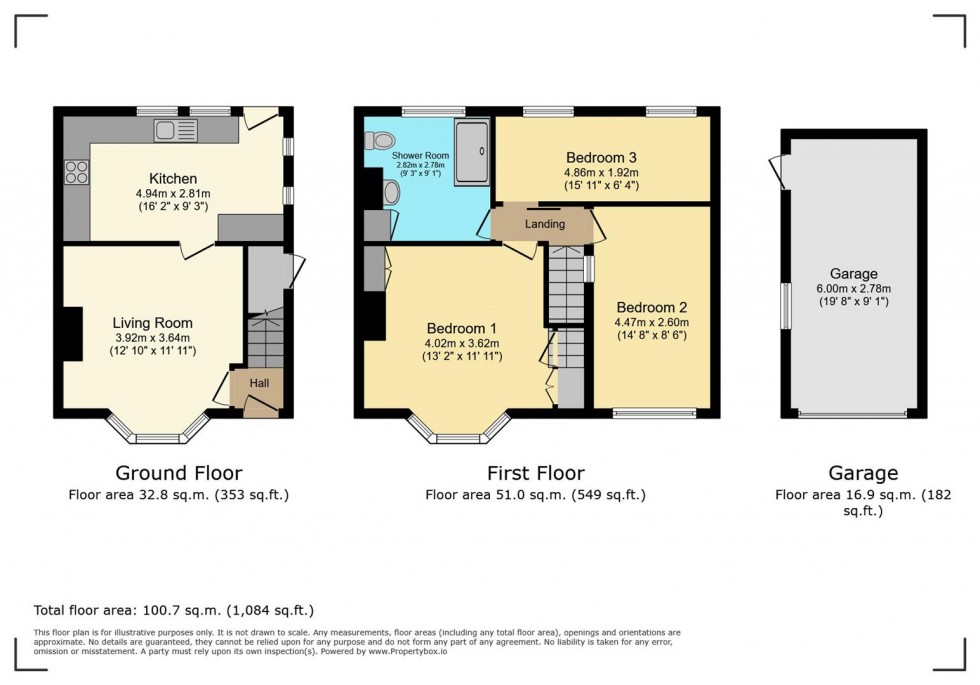 Floorplan for Farnsfield Avenue, Burton Joyce, Nottingham