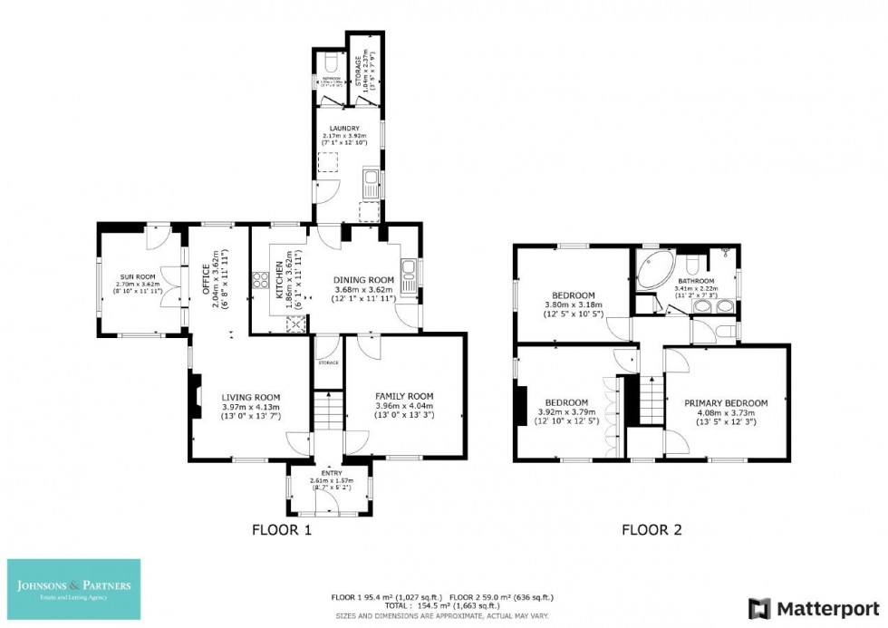 Floorplan for Victoria Avenue, Lowdham, Nottingham