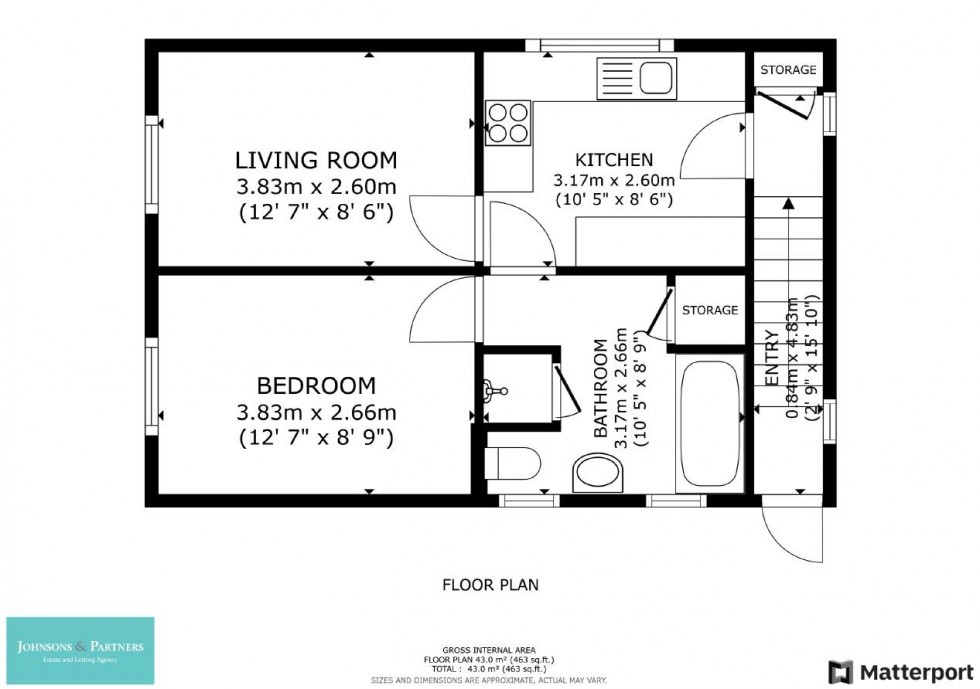 Floorplan for Victoria Avenue, Lowdham, Nottingham