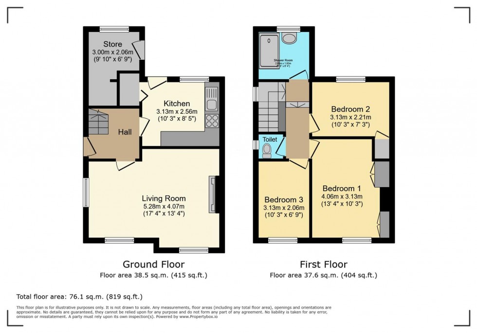 Floorplan for Campbell Drive, Carlton, Nottingham