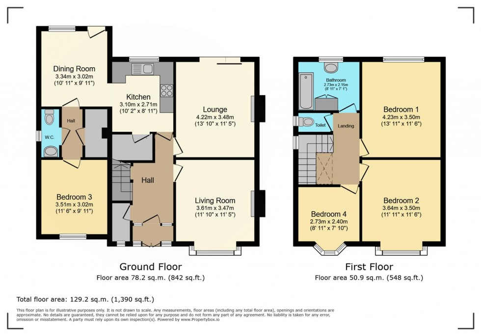 Floorplan for Jarvis Avenue, Nottingham