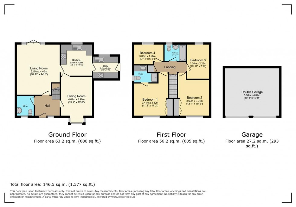 Floorplan for Bleasdale Close, Gedling NG4