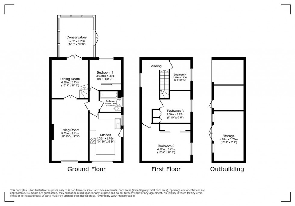 Floorplan for Bulcote Drive, Burton Joyce, Nottingham