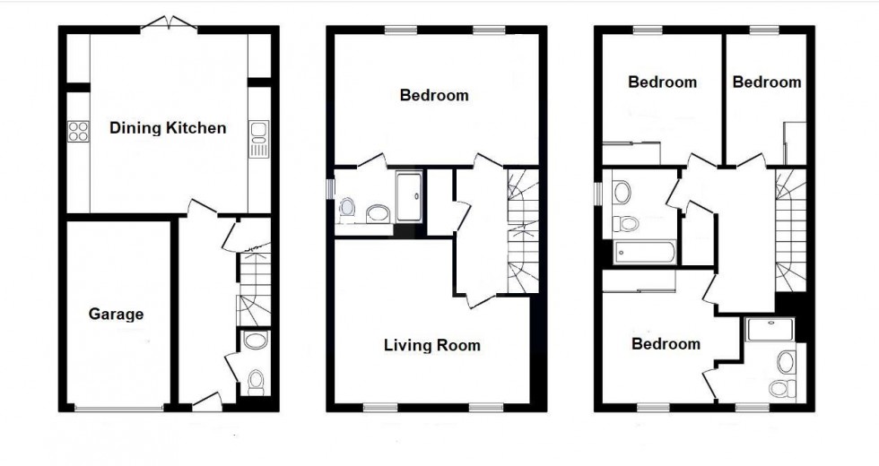 Floorplan for Dallington Street, Bilborough, Nottingham