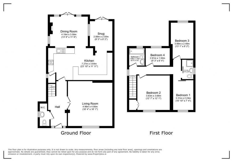 Floorplan for Lambley Lane, Burton Joyce