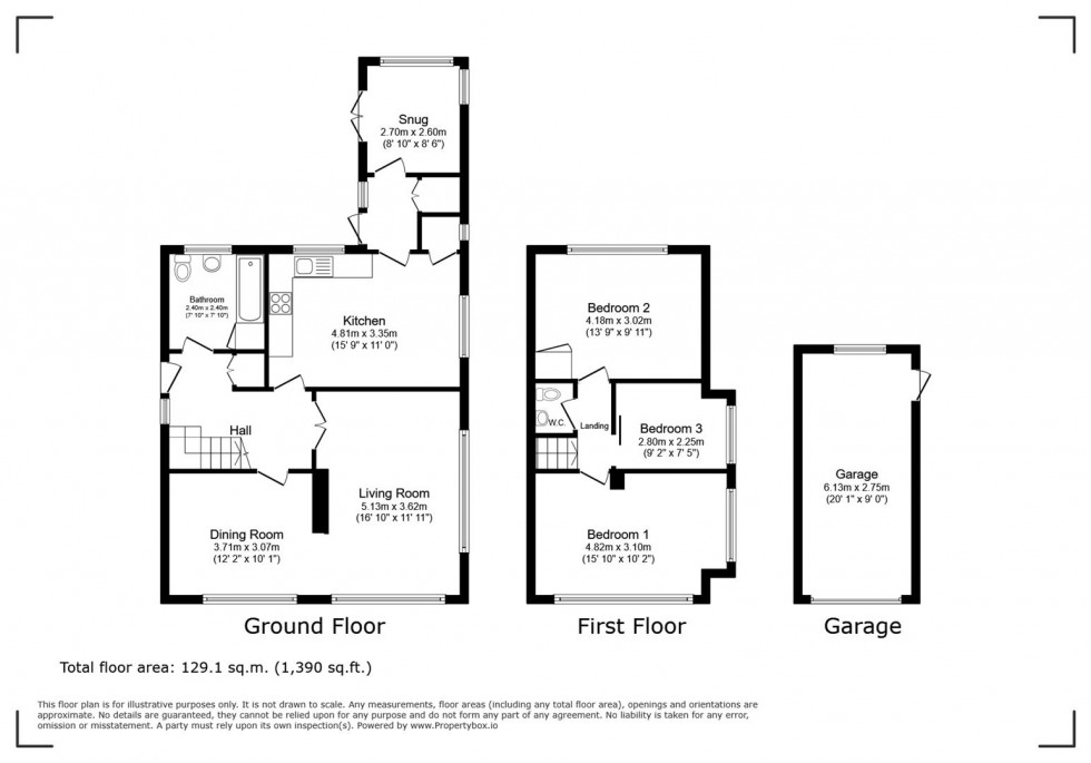 Floorplan for Orchard Close, Burton Joyce, Nottingham