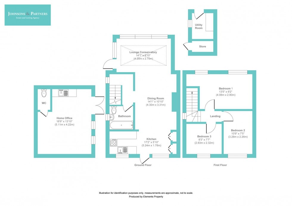 Floorplan for Brookside, Lowdham NG14 7AD