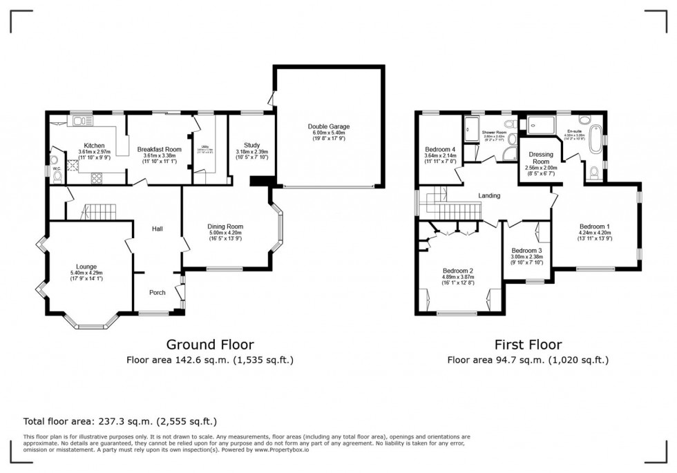 Floorplan for Nottingham Road, Burton Joyce, Nottingham