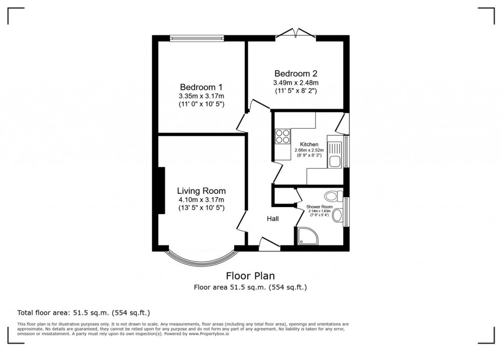 Floorplan for York Close, Gedling NG4 4WD