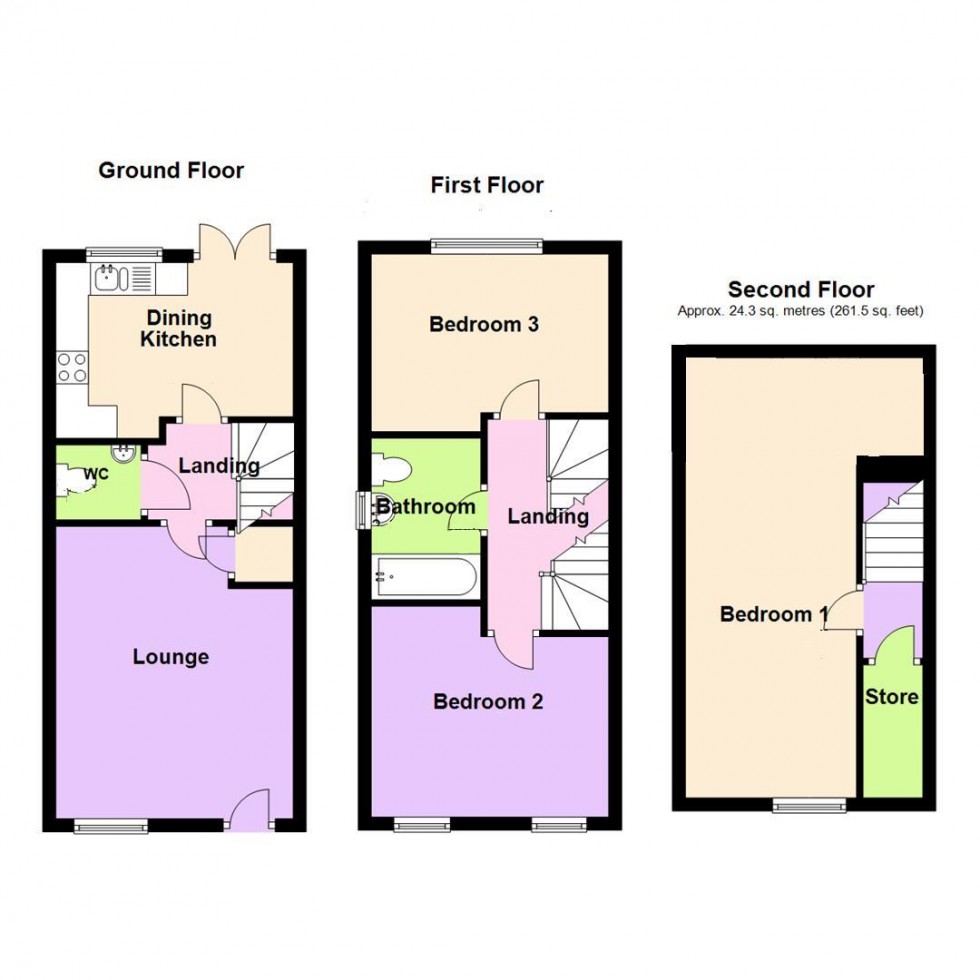 Floorplan for Ruddy Road, Stoke Bardolph, Burton Joyce