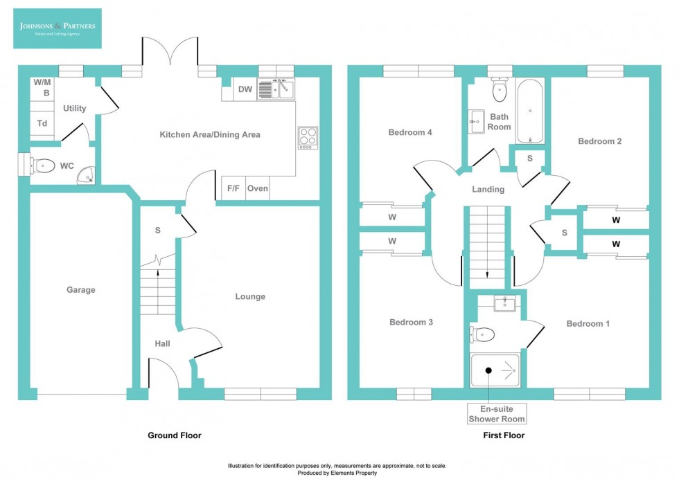 Floorplan for Widnall Drive, Bingham, Nottingham