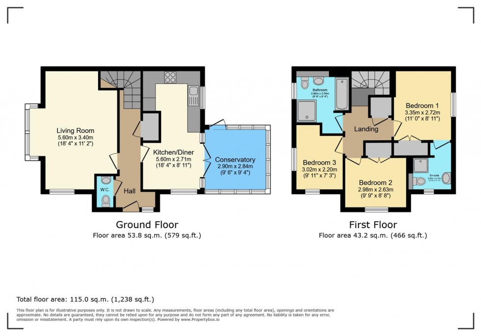 Floorplan for Mill Field Close, Burton Joyce, Nottingham