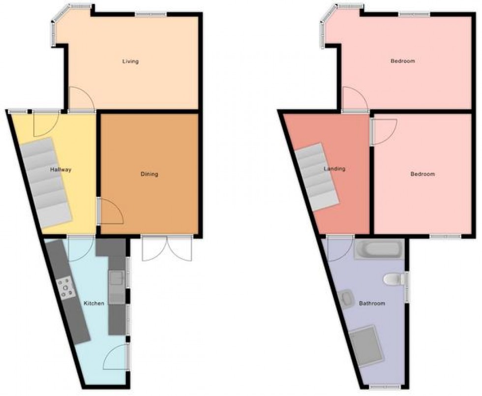 Floorplan for Bourne Street, Netherfield, Nottingham