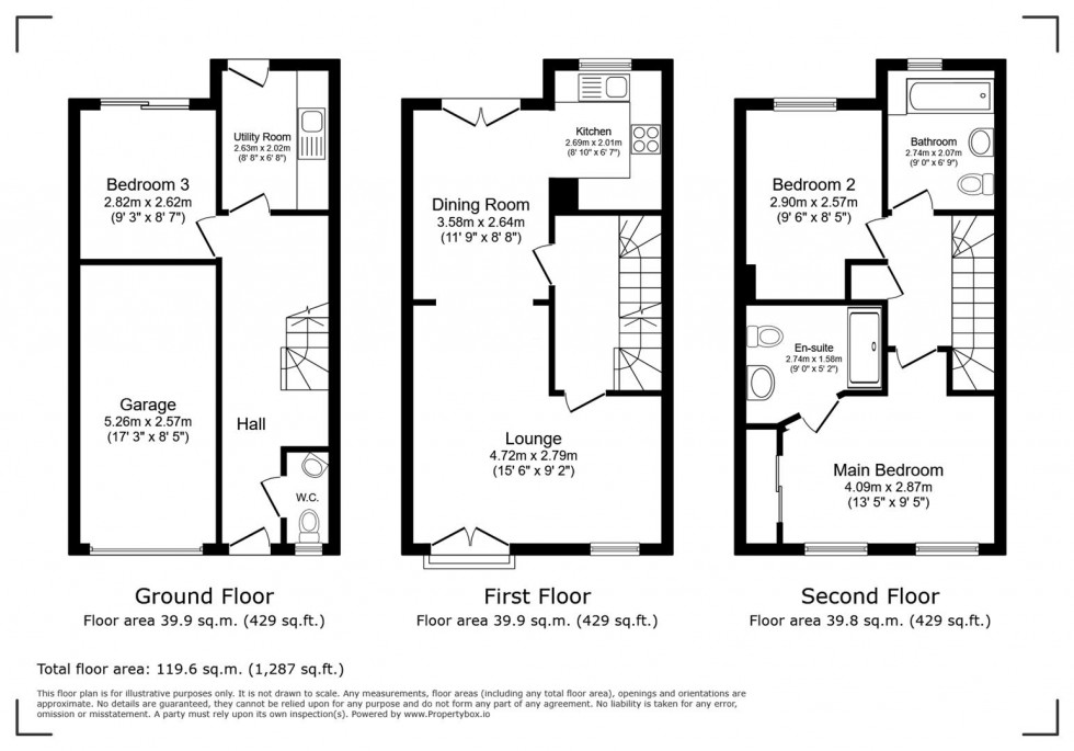 Floorplan for Hudson Way, Radcliffe-on-Trent NG12