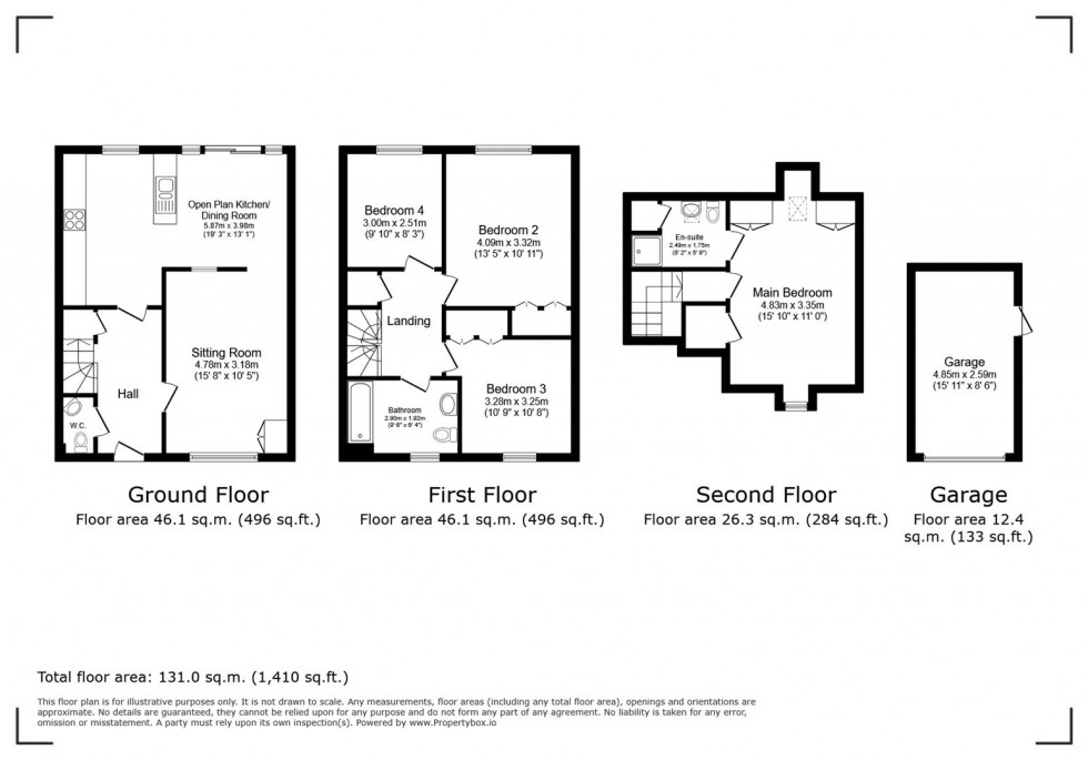 Floorplan for Cherwell Gardens, Bingham, Nottingham