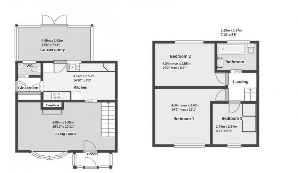 Floorplan for Collyer Road, Calverton, Nottingham
