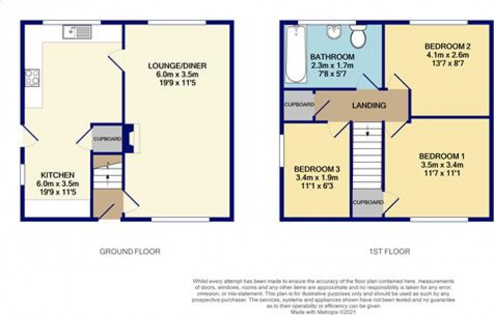Floorplan for Phoenix Avenue, Gedling, Nottingham