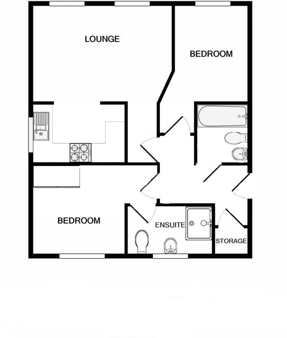 Floorplan for Shaw Gardens, Gedling, Nottingham