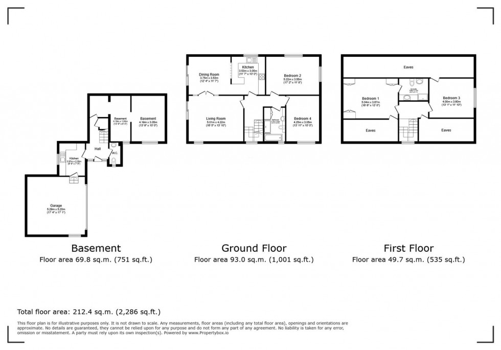 Floorplan for Skithorne Rise, Lowdham, Nottingham