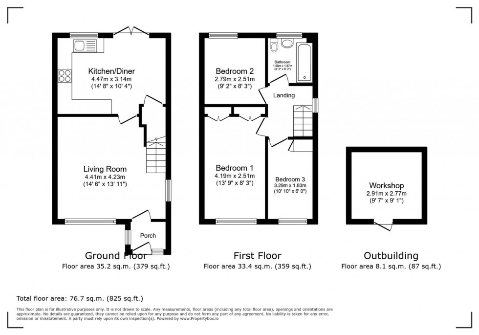 Floorplan for Steinbeck Road, Carlton, Nottingham