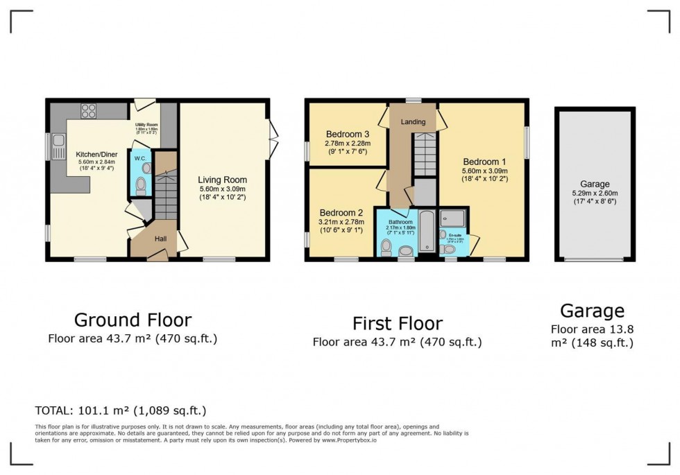 Floorplan for Coot Way, Stoke Bardolph, Burton Joyce, Nottingham