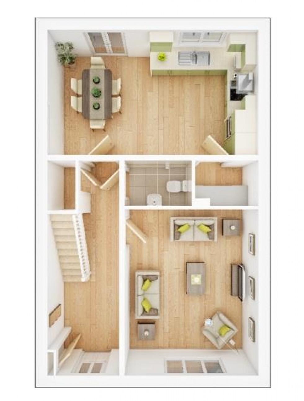 Floorplan for Burrows Drive, Bingham, Nottingham