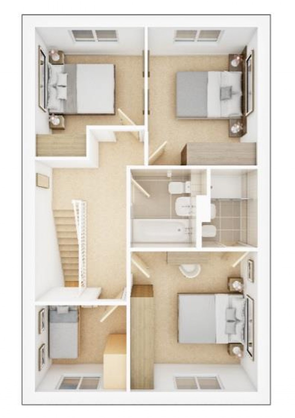 Floorplan for Burrows Drive, Bingham, Nottingham