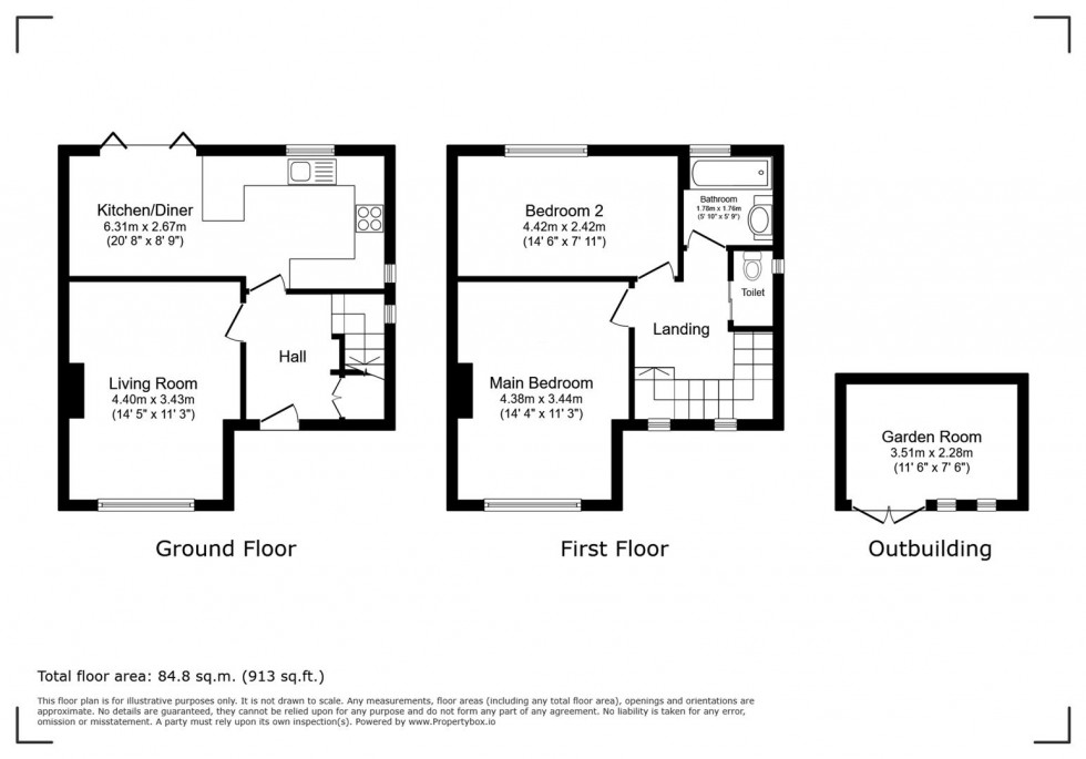 Floorplan for Fraser Road, Carlton, Nottingham