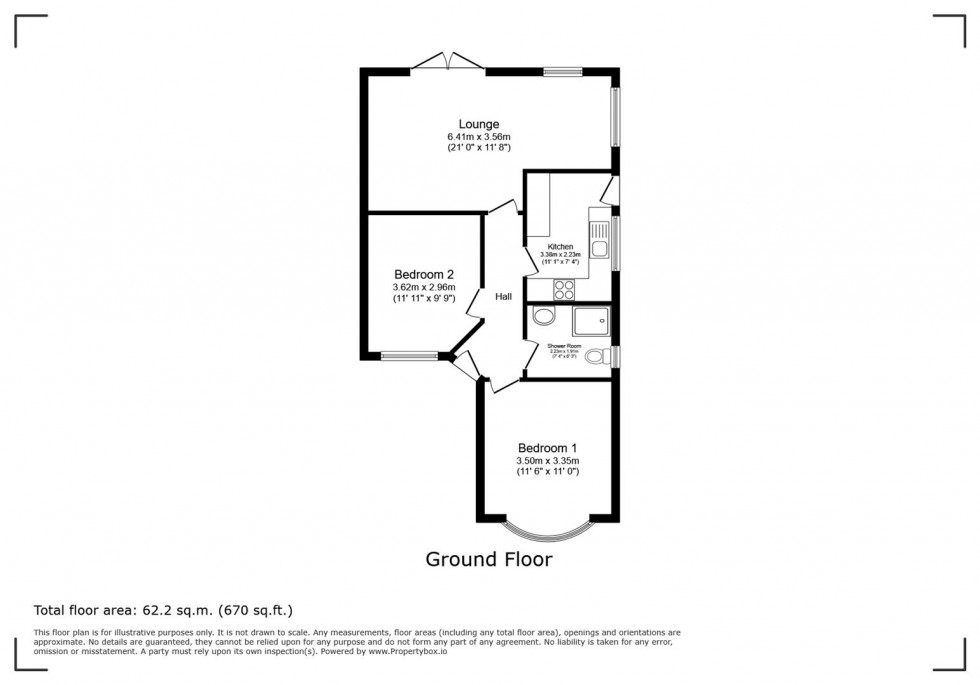 Floorplan for Bulcote Drive, Burton Joyce, Nottingham