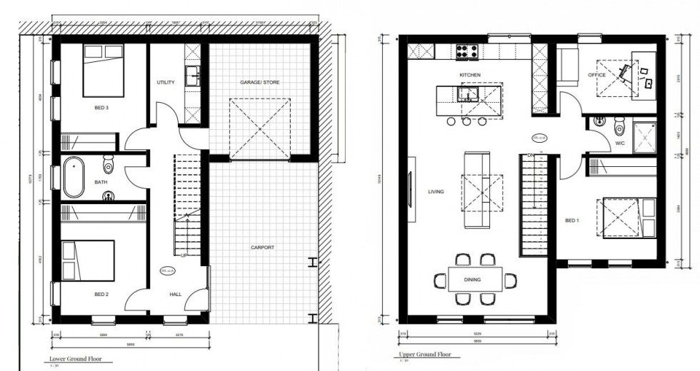 Floorplan for Land to the Side of Brusty House, 42 Lambley Lane, Burton Joyce, Nottinghamshire NG14 5BG