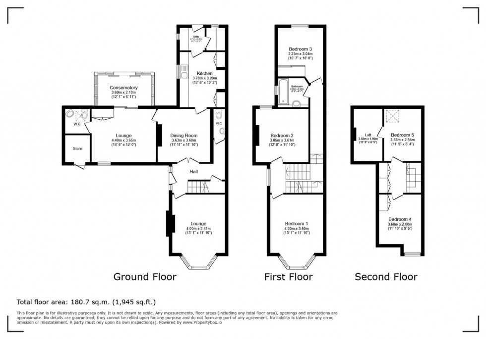 Floorplan for Kneeton Road, East Bridgford, Nottingham