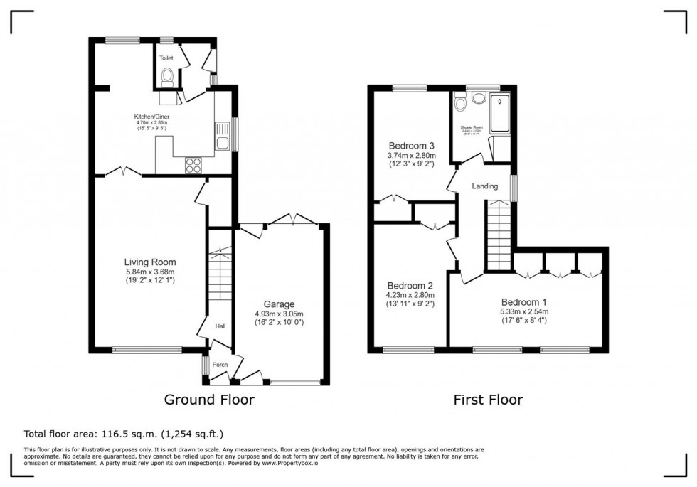 Floorplan for Brackendale Avenue, Arnold, Nottingham