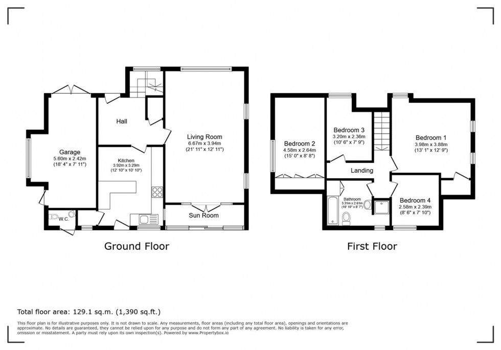 Floorplan for Main Street, Burton Joyce, Nottingham