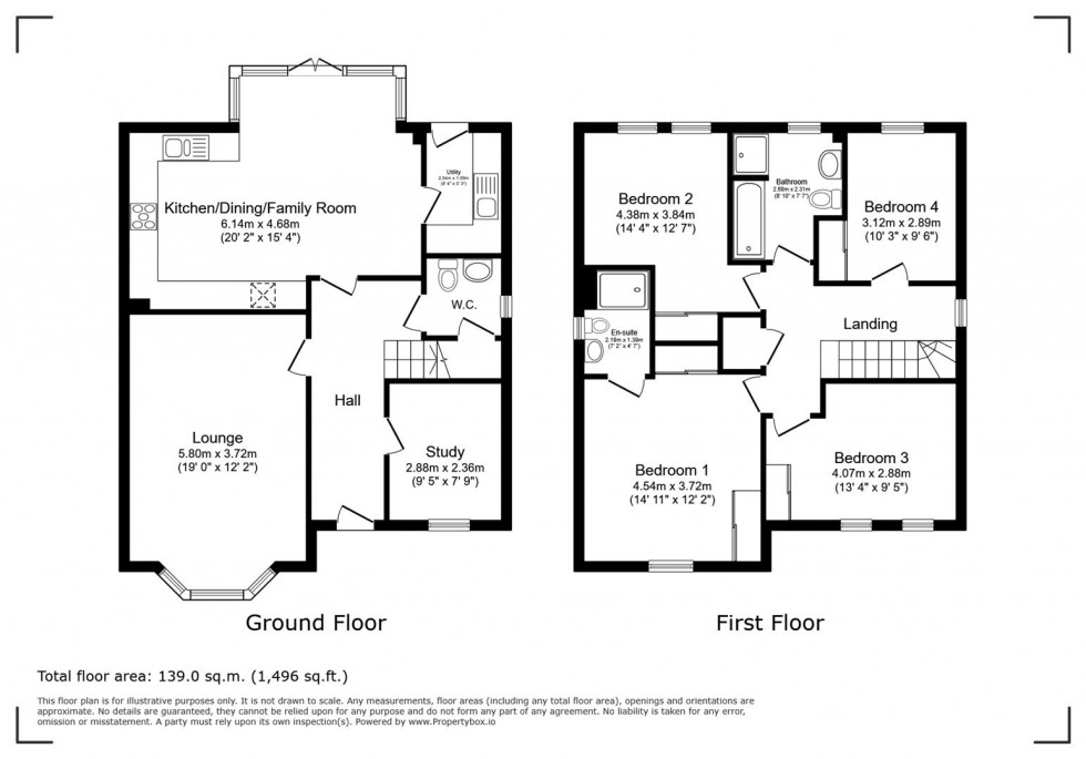 Floorplan for Neptune Way, Mansfield