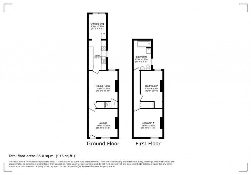 Floorplan for Cavendish Road, Carlton, Nottingham NG4